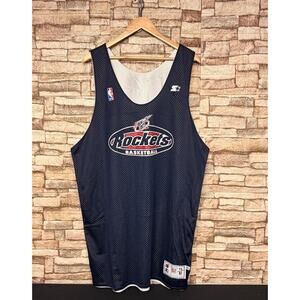 vintage Houston Rockets reversible NBA mesh workout jersey Starter Sz 2XL